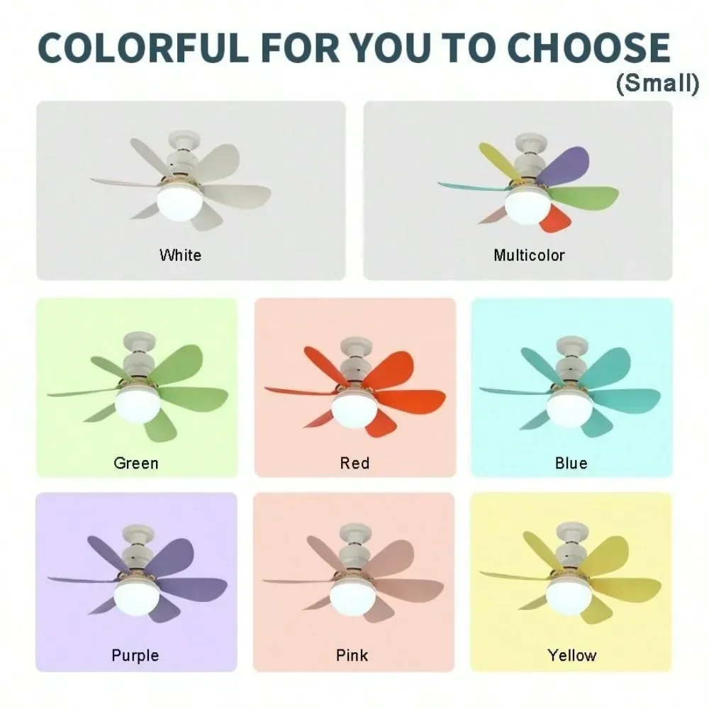 Ceiling Fan 40W/30W LED Fan Lamp Remote Control AC85V-265V E27 Ceiling Fan with Memory Function for Offices Bedroom Kitchen