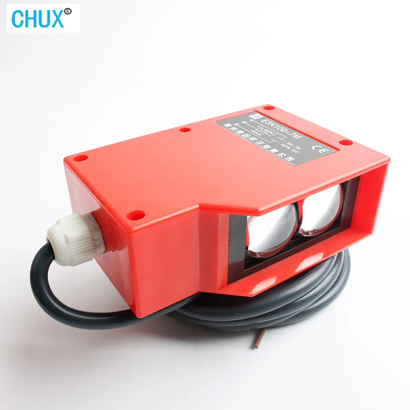 Chux Sensor Fotoelétrico Interruptor tipo Difusa Npn Pnp 7m Detecção Detectar Distância E3k1007m à Prova Impermeável Água do Carro