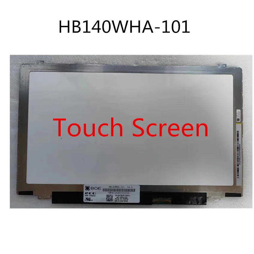 Tela Led Touch Lcd para Dell Matrix Laptop Dell Inspiron 3437 5447 Wxga hd 140 Polegadas 40 Pinos Hb140wh1504 1366×768 Boe Hb140wha 101