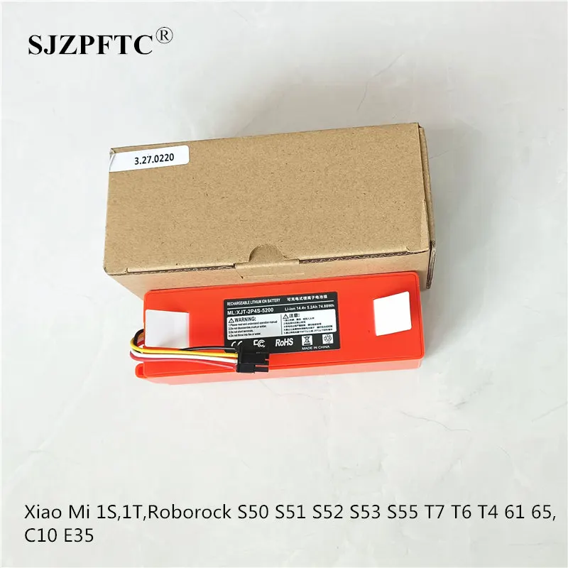Per Xiao Mi Sweeper 14.4V Batteria Agli Ioni Di Litio Per Xiaomi 1 S,1T,Roborock S50 S51 S52 S53 S55 T7 T6 T4 61 65 C10 E35 Cleaner Power Bank