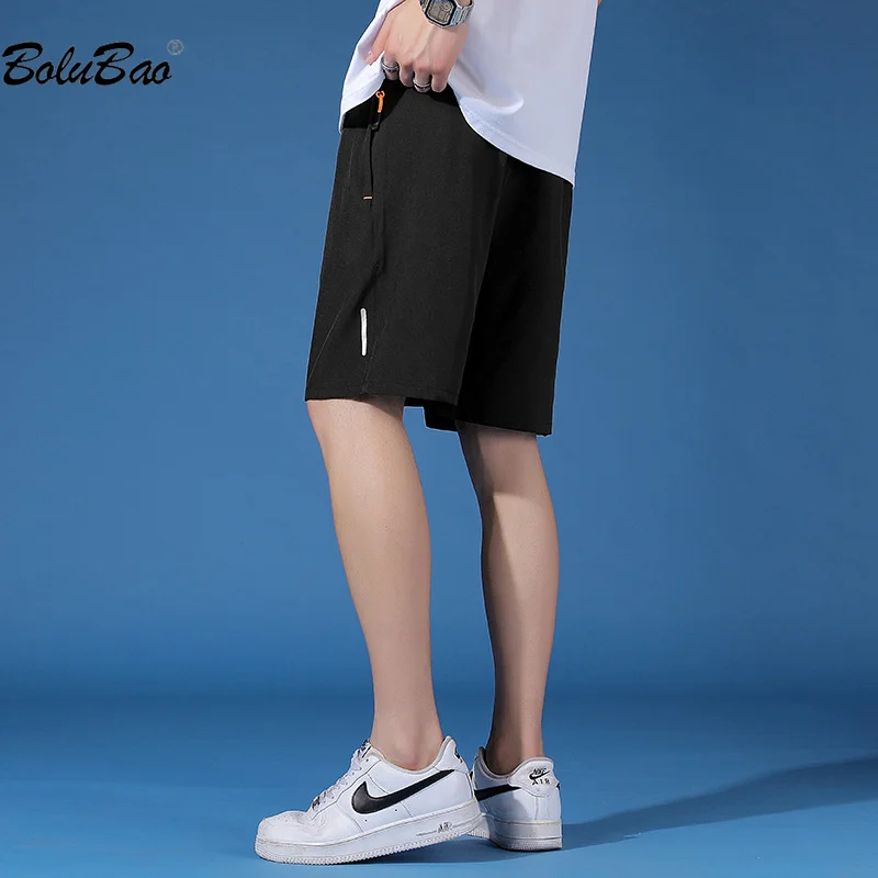 

BOLUBAO 2023 Outdoor Casual Shorts For Men Cotton Large Pocket Ice Silk Five Cent Beach Pants High Quality Hot Shorts For Men