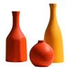 Orange Yellow Blue Nordic Ceramic Dried Flower Vase Decoration Guest Restaurant Ornaments Home Decoration accessories gift 5
