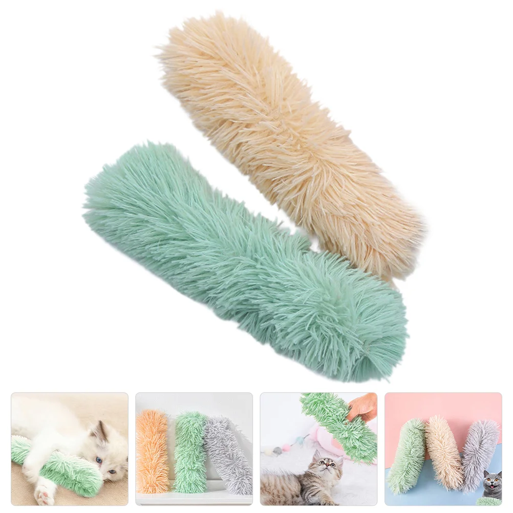 

2pcs Cat Catnip Toys Plush Pillow Catnip Toy Cat Teasing Toy Indoor Pet Chewing Toy