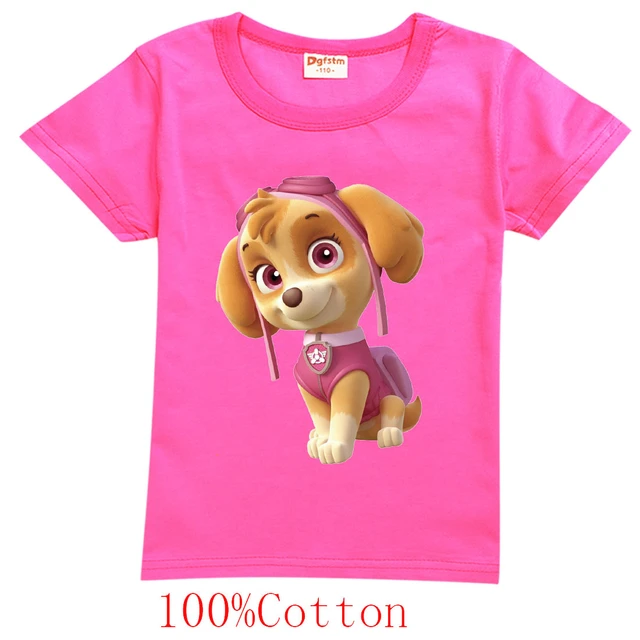 Bule Dental Sammentræf Skye Paw Patrol Girl T-shirt | Paw Patrol Baby Girl Clothes - Kids Girls  Cute Cartoon - Aliexpress