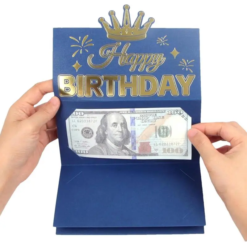 Birthday Gift Wallet Greeting Card Creative Birthday Folding Cash Holder Folding Red Envelope Birthday Gift Envelope For Kids