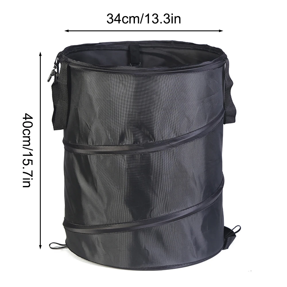 1pc Pop-up Trash Can, Outdoor Portable Camping Folding Trash Can Camping Trash Can Gardening Garden Garbage Bag Garden Leaf Buck 6