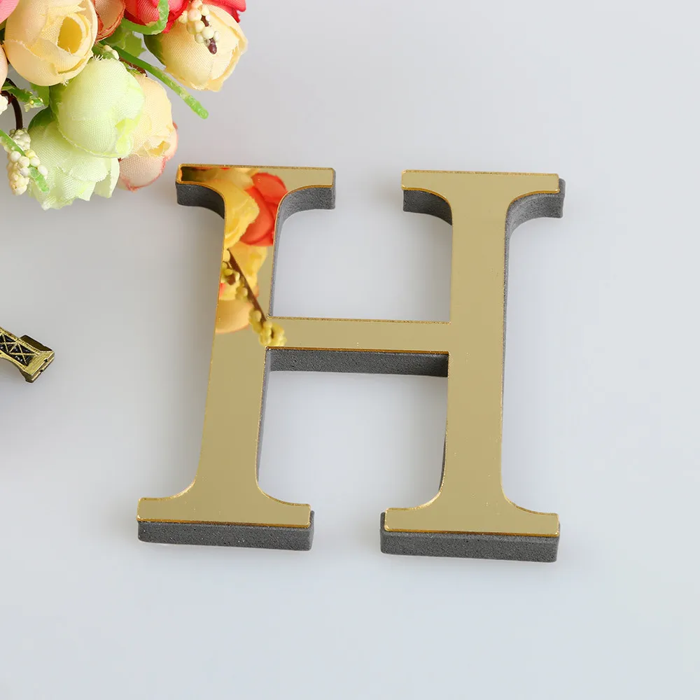 26 Letters Wall Sticker 3D DIY Acrylic Decals 1