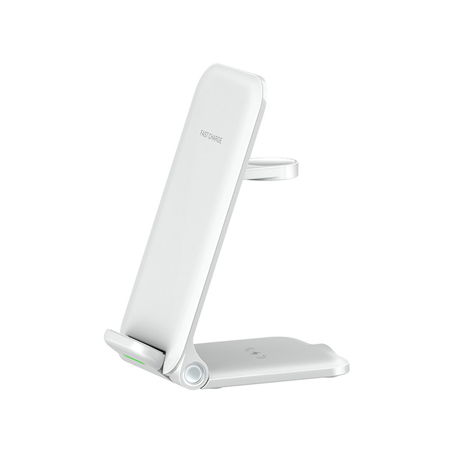 3 in 1 Wireless Charger Foldable for Samsung iPhone Airpods iWatch Charging Station Holder Stand Travel Charger Docking