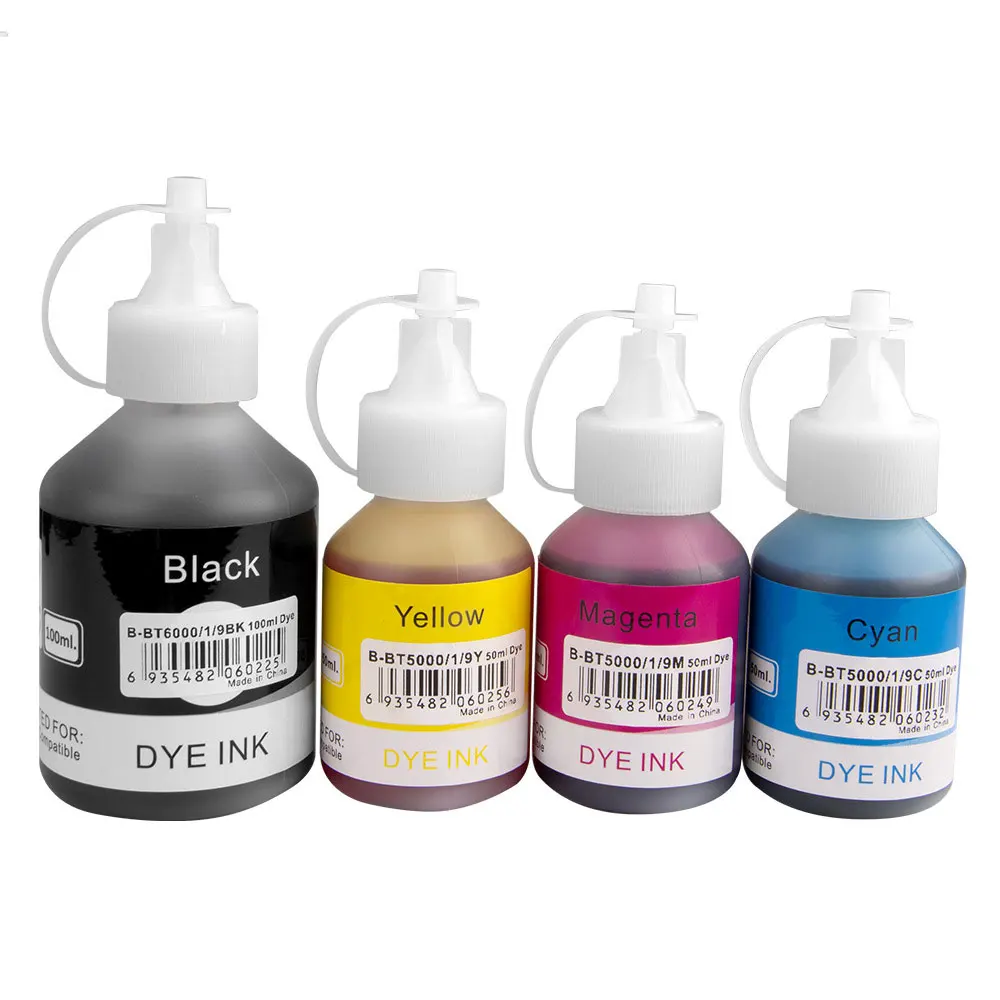 1set BT6000 BT5000 Refill Ink Kit  For Brother DCP-T500W DCP-T510W DCP-T520W DCP-T700W DCP-T710W DCP-T720DW DCP-T725DW Printer