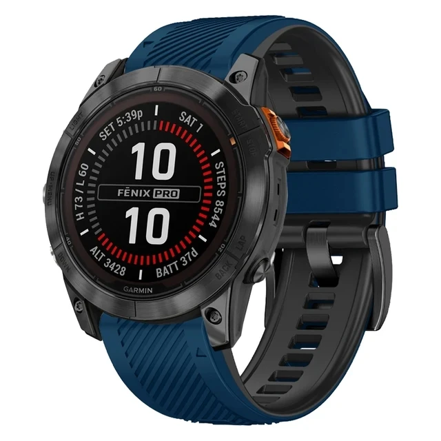 Enhanced Silicone Watch Strap - Premium Quickfit Replacement Band, 22-26mm Adjustable Bracelet