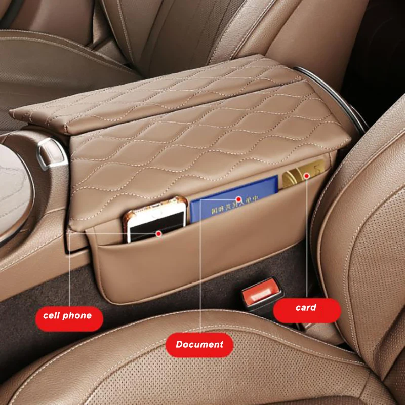 UTTASU Armlehnenbezug Carbon Optik Für Mercedes C-Klasse W204 & E-Klasse W212 - ABS, Snap-on