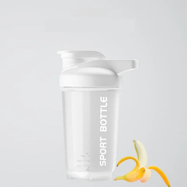 GIANXI Summer Shaker Cup Outdoor Travel Sports Cup Leakproof Water Bottle Protein Powder Cup Portable Plastic Cup Protein Powder