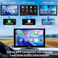 ESSGOO 9 pouces écran tactile Portable autoradio sans fil Apple Carplay Android Auto USB TF Bluetooth lien miroir 3