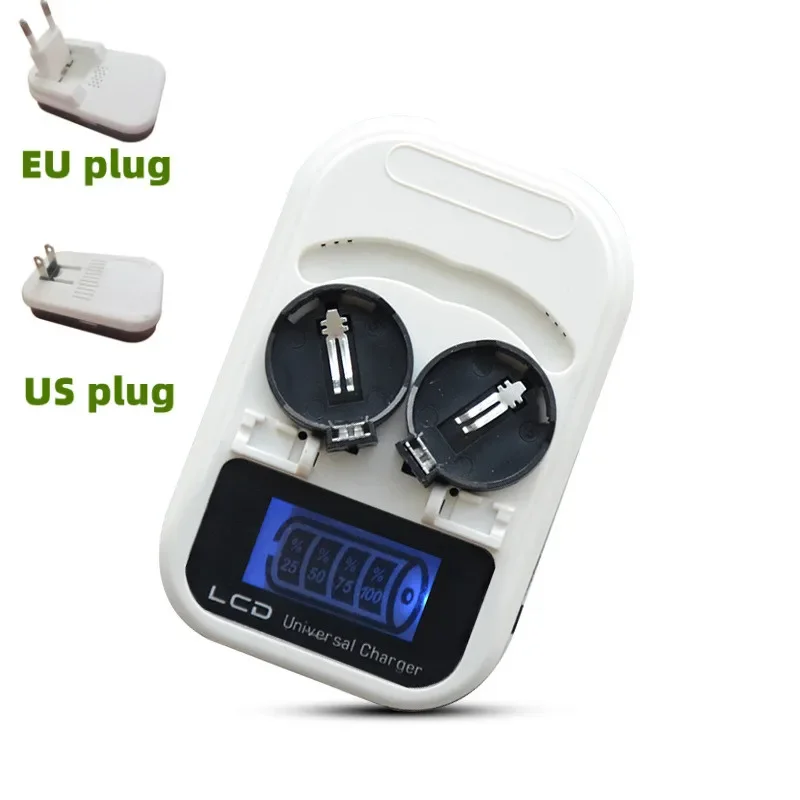 LCD-Taste Batterie ladegerät für lir2016 2025 2032 ml2016 2025 