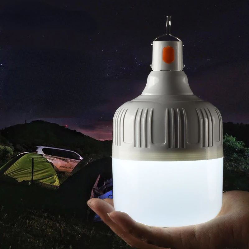

LED household rechargeable light bulb, high brightness, energy-saving, emergency bulb, outdoor wireless floor stand lamp
