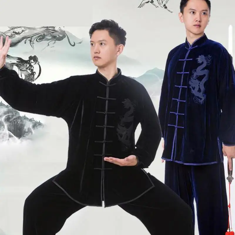 

Women And Men Velour Oriental Tai Chi Suit Chinese Style Kung Fu Wushu Martial Arts Uniform Yaga Performance Exercise Clothing
