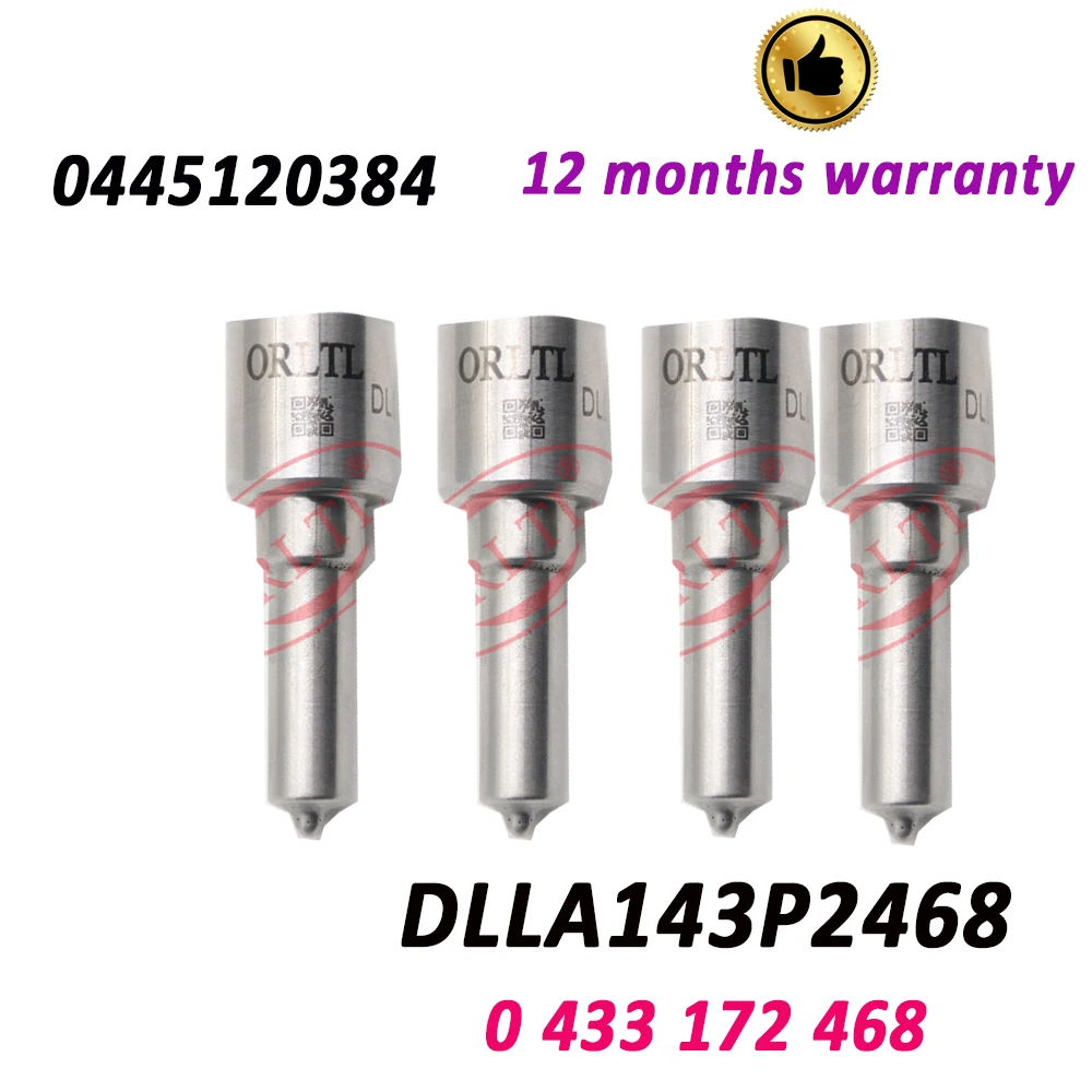 

DLLA 143 P 2468 4 шт. 0433172468 дизельный Инжекционный топливный насос Сопло форсунка форсунки Common Rail DLLA143P2468 для 0445120384
