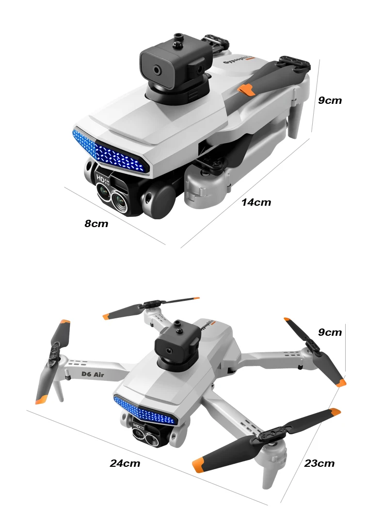 d6 drone, 8cm 9cm d6 air w 24c