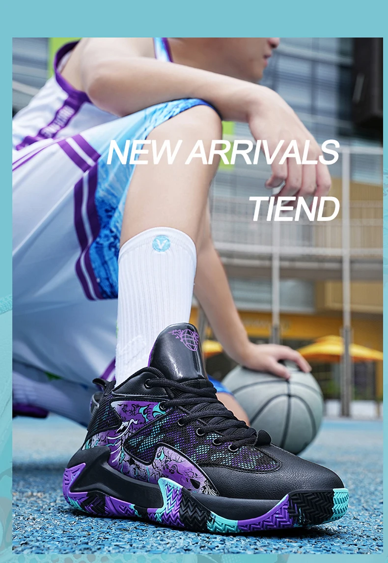Heren basketbalschoenen ademend voor sport en training_voghion.com