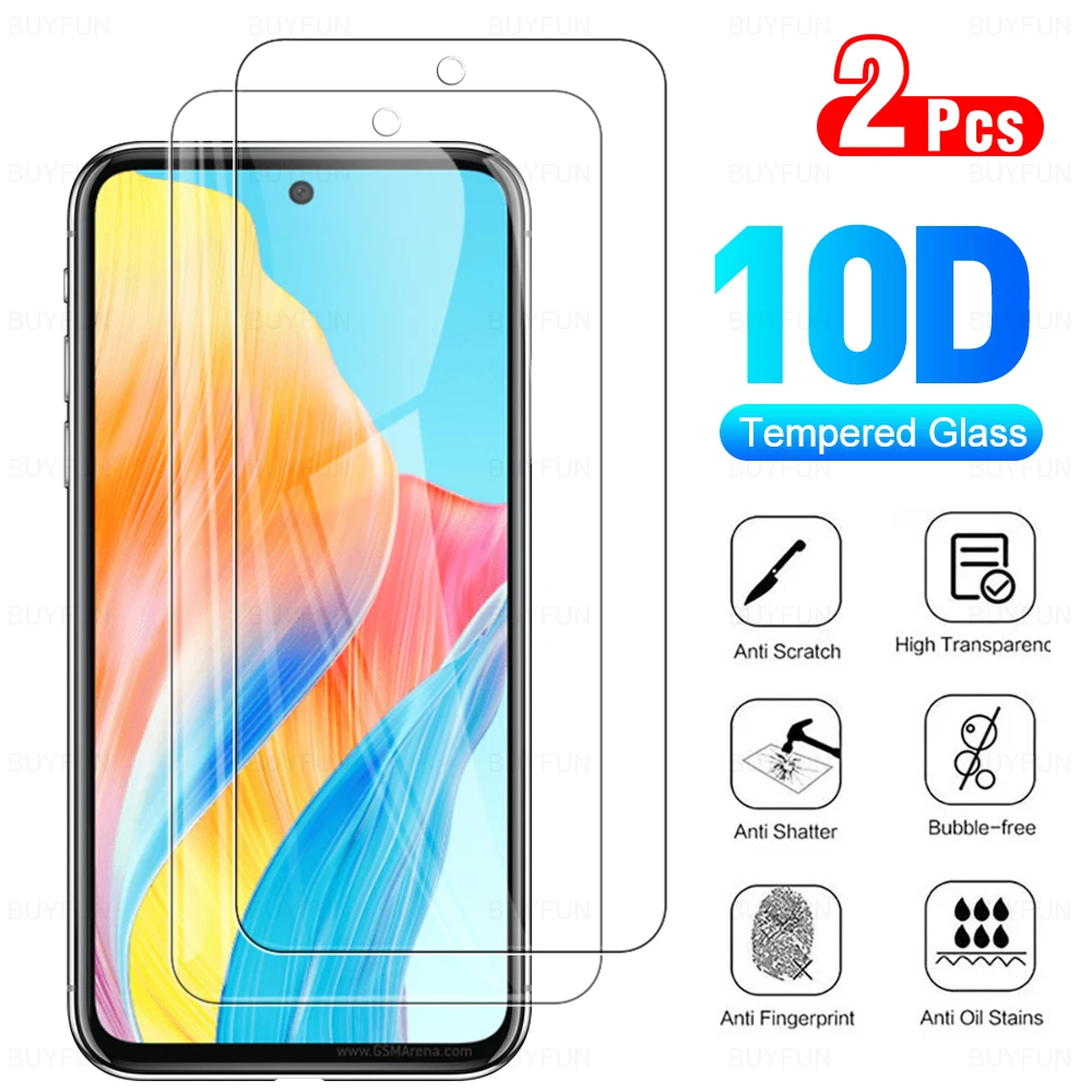 

2 шт., защита экрана от царапин для OPPO A18 A38 A58 4G A78 4G A98