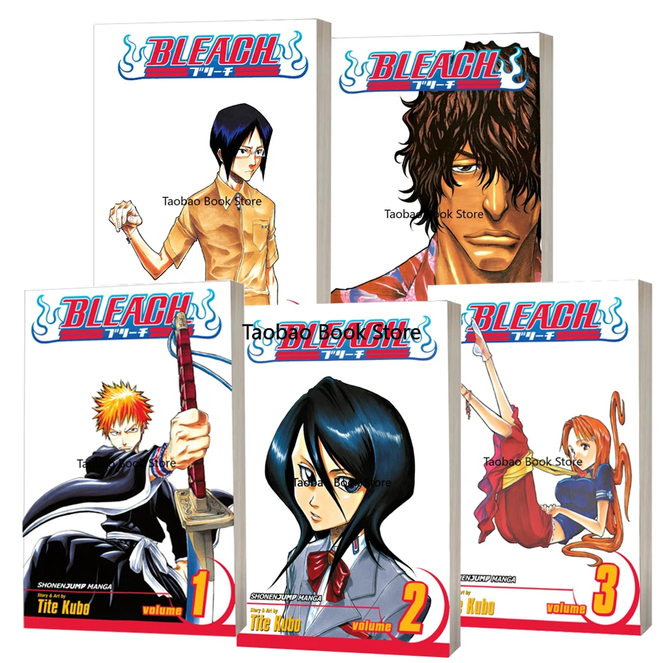 Popular Manga Book Bleach, Vol.1-5 Japan Youth Teens Fantasy