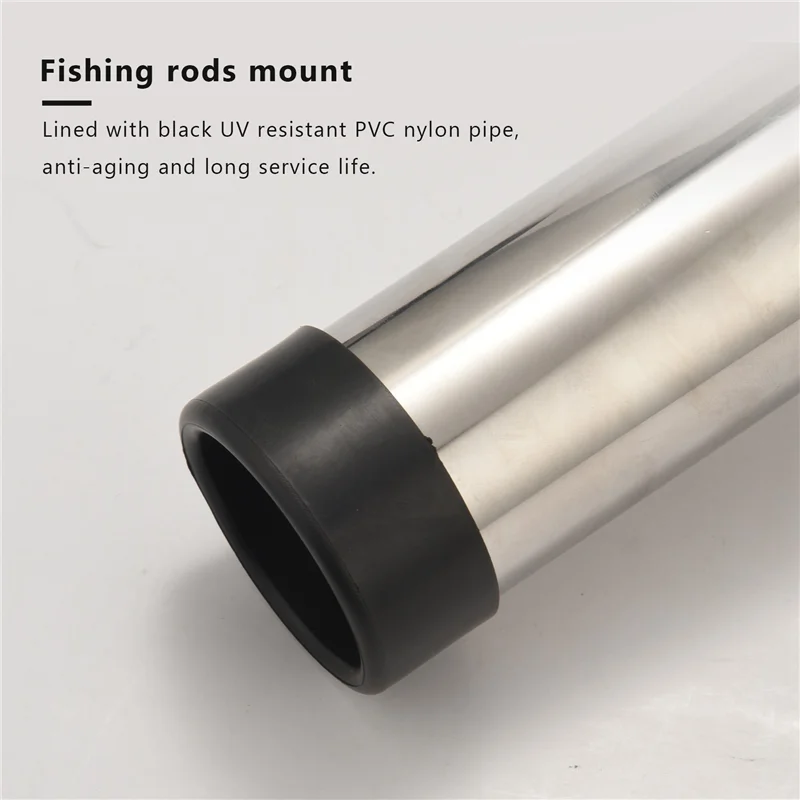 DKF Boat Fishing Rod Holder Adjustable Fishing Rod Holder Boat Silver