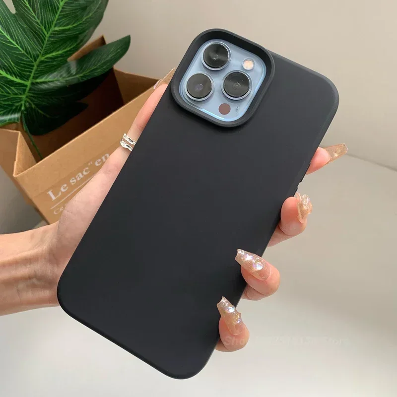 thumbnail image 1 of Funda de silicona líquida oficial original para Apple iPhone 16 15 14 13 12 11 Pro Max 8 7 Plus XS Max XR XS X Funda protectora, 1 of 5
