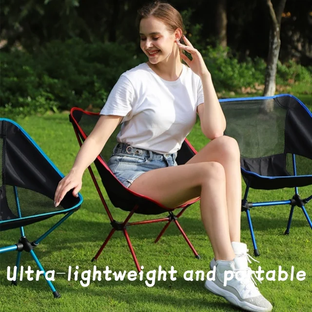 Portable Foldable Camping Chair with Side Pockets 4