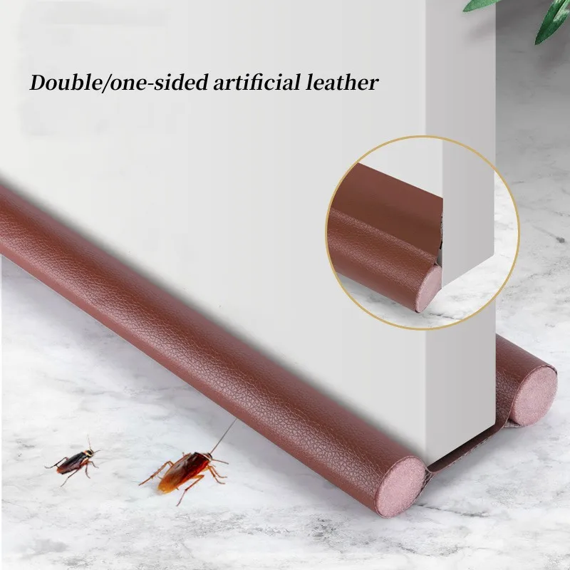 

95CM Seal Strip Draught Excluder Stopper Door Bottom Wind Sweep Stopper Guard Double Protector Doorstop Dustproof Soundproof