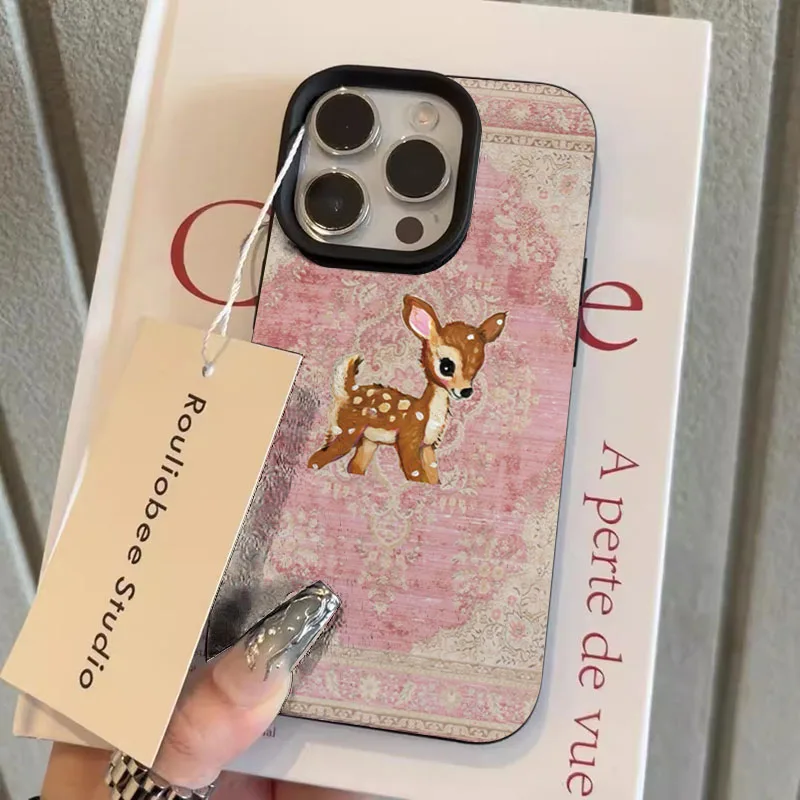 Vintage Deer Lichee Pattern Phone Case Cover