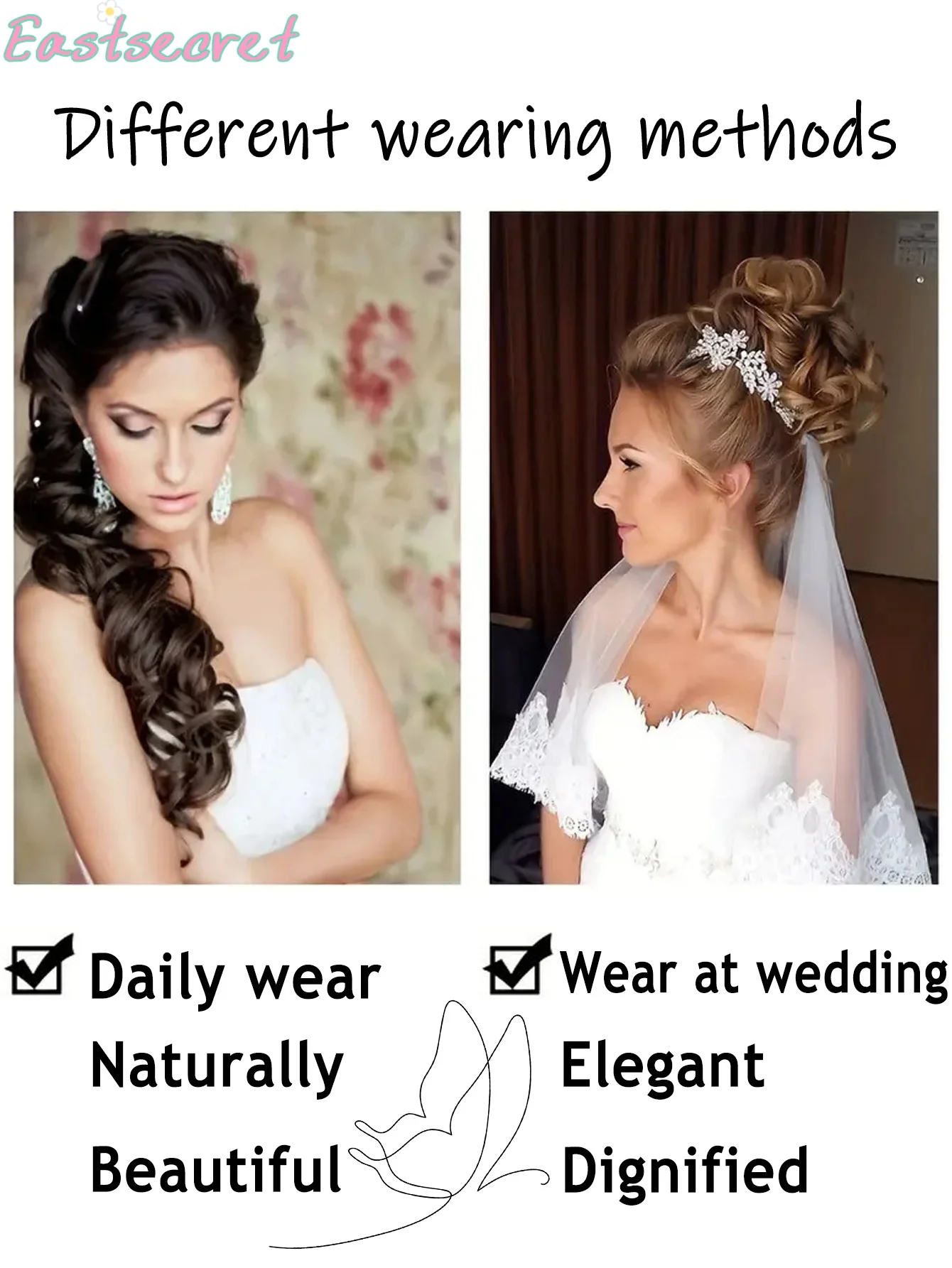 이스트 메시 번 헤어피스 곱슬 웨이브 헤어 번 스크런치 익스텐션 롱 포니테일 익스텐션 포니테일 DIY 랩 어라운드 번 헤어