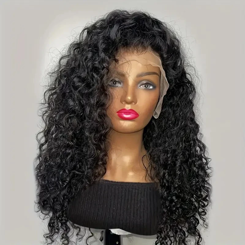 

Парик из натуральных вьющихся волос на сетке спереди, прозрачный, длинный, с кудрявыми волосами, с естественной линией волос, 13x4, 13x6, 28, 30 дюймов