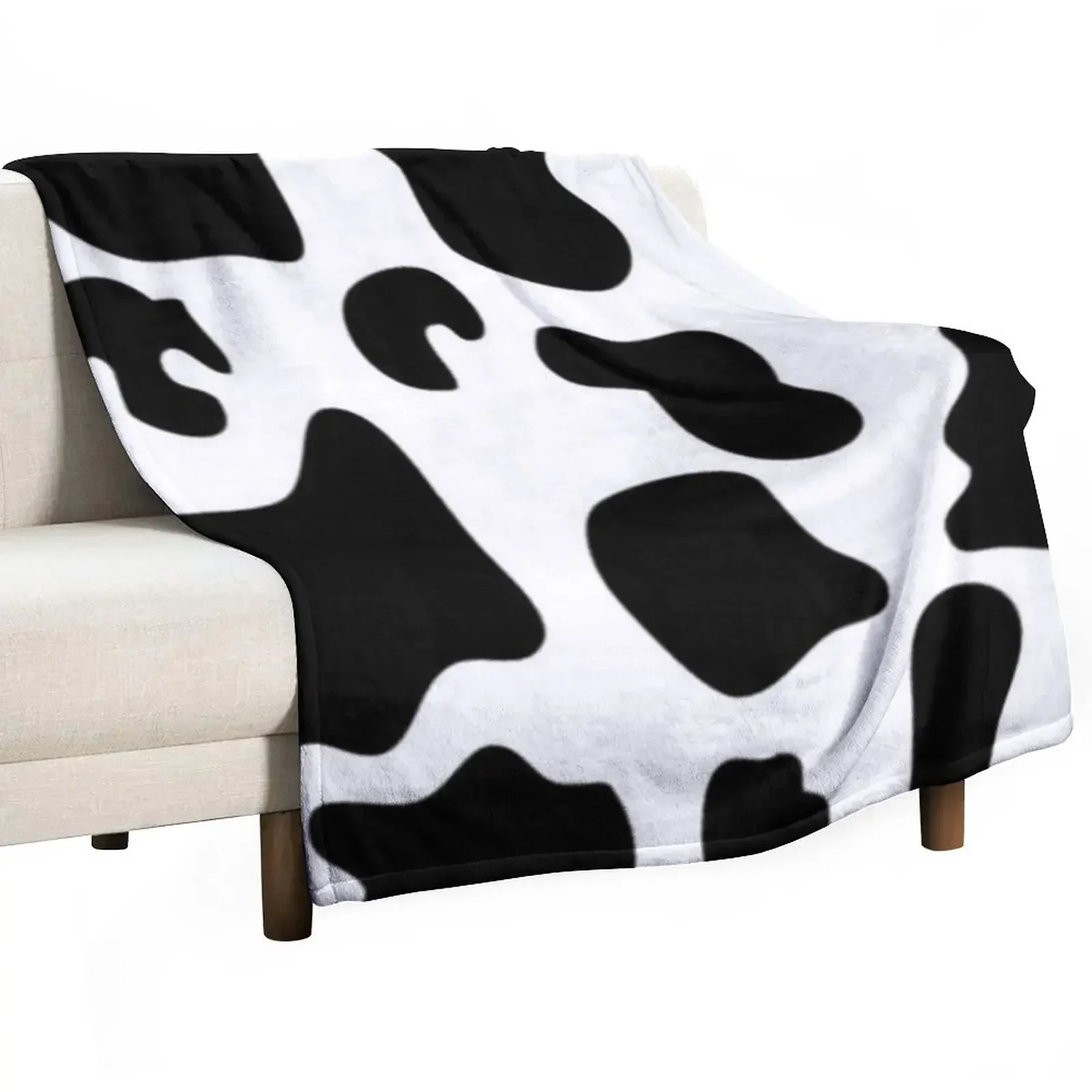 

Cow Spots Throw Blanket Soft Plaid Soft For Decorative Sofa Blankets