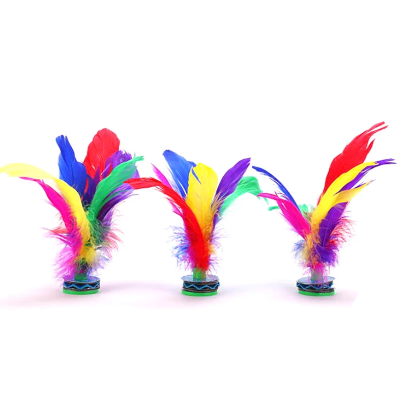 

1Pc Foot Kick Fancy Universal Colored Feather Shuttlecock For Physical Exercise China Kick Shuttlecock Fitness Entertainment