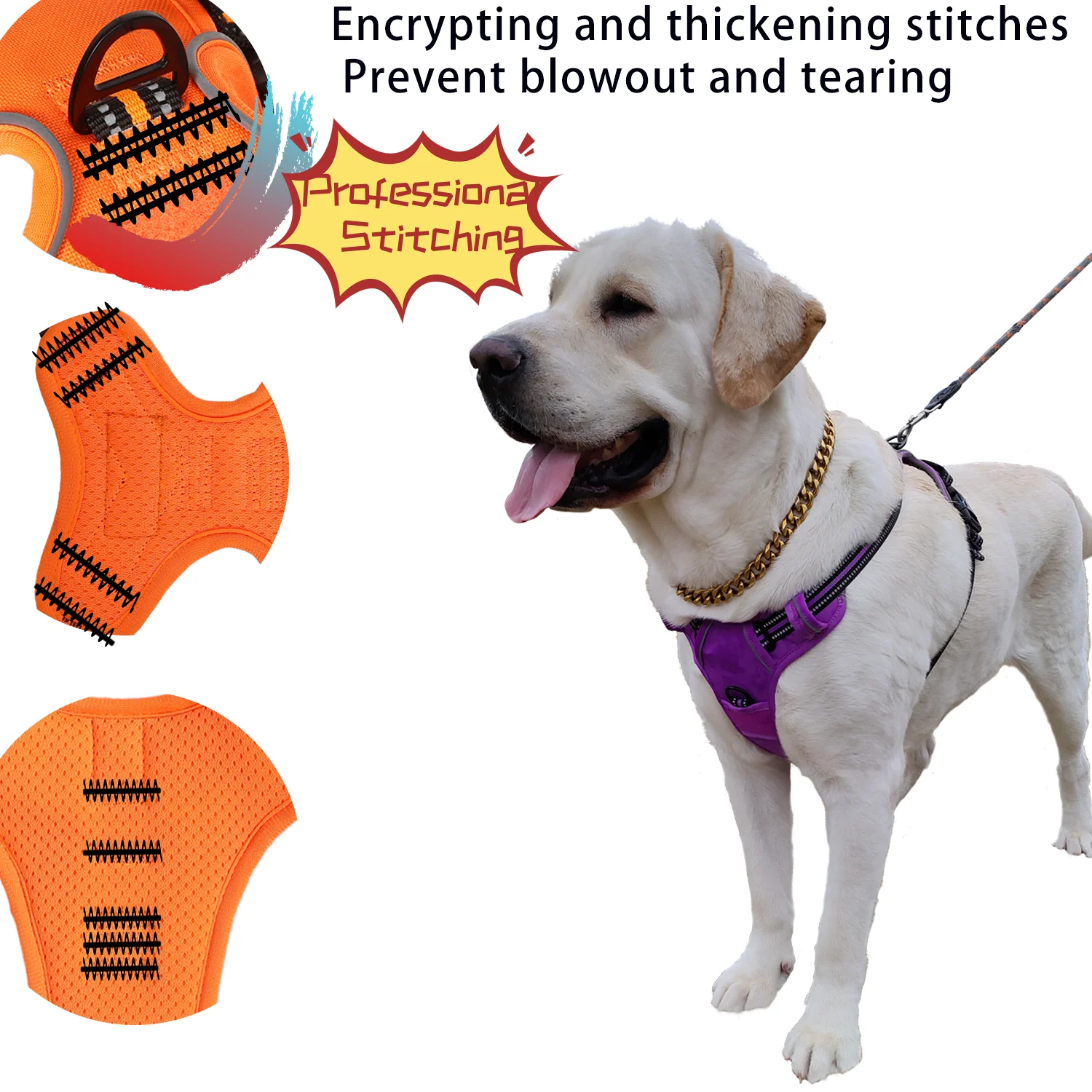 Dog Harness, Pet Harness with Pull 1 Leash Clip, 2