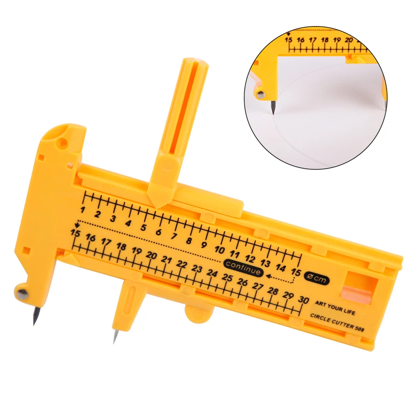 MIUSIE Adjustable Compasses Circle Cutter Plastic Circle Cutter Rotary
