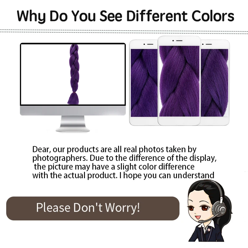 24Inch Synthetic Purple Braiding Hair Extensions Ombre Long Yaki Straight Jumbo Braids Hairpiece Crochet Hair for Women DIY