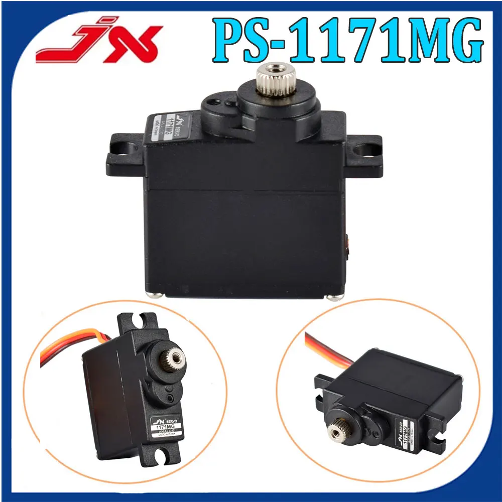 Jx Servo Ps-1171Mg 17G 3.5Kg Coppia Ingranaggio In Metallo Analogico Mini Nucleo Di Ferro Servo Per Rc Mini Elicottero Aereo Robot Parti Fai Da Te