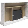 52 Inch Electric Fireplace with Mantel, Replaceable Fireplace Insert Heater, Remote Control, Timer, Color Changing Crystal 6