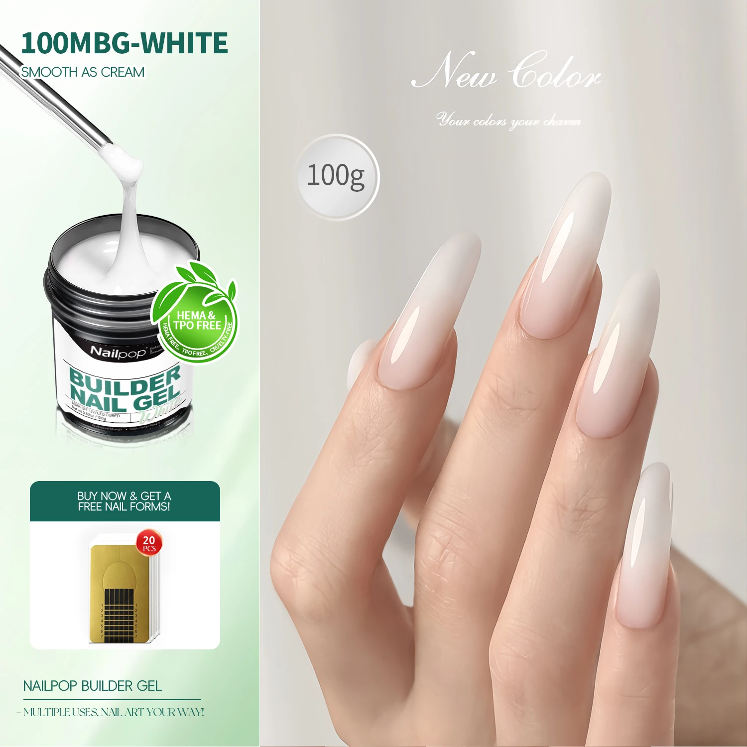 100MBG-White