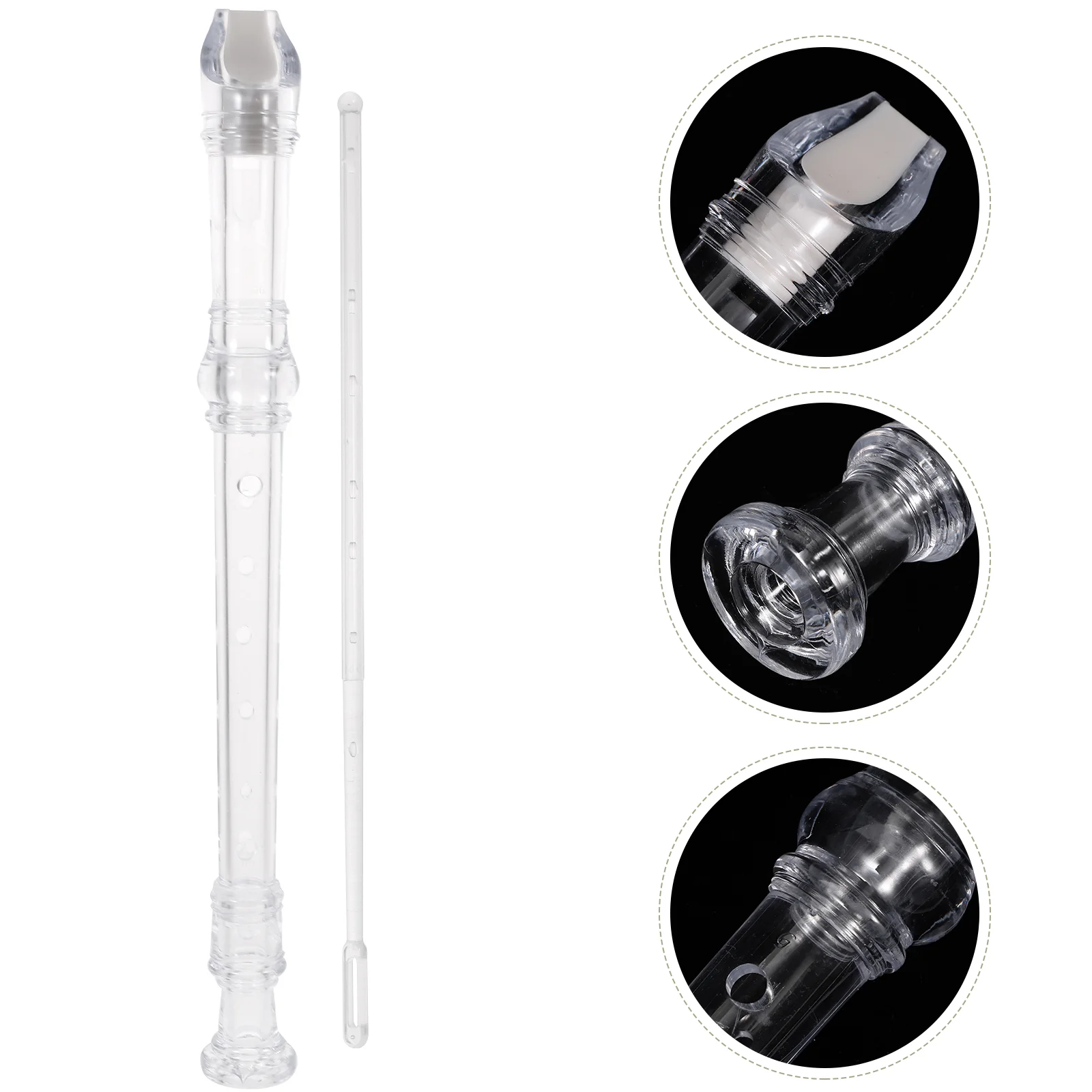 

ABS Plastic Flute Children And Adults Hole G Key Fingering Recorder Clarinet Kids Flute Educational Instrument