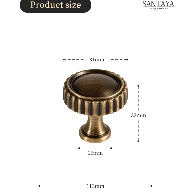 brass knob and pull handle furniture hardware
