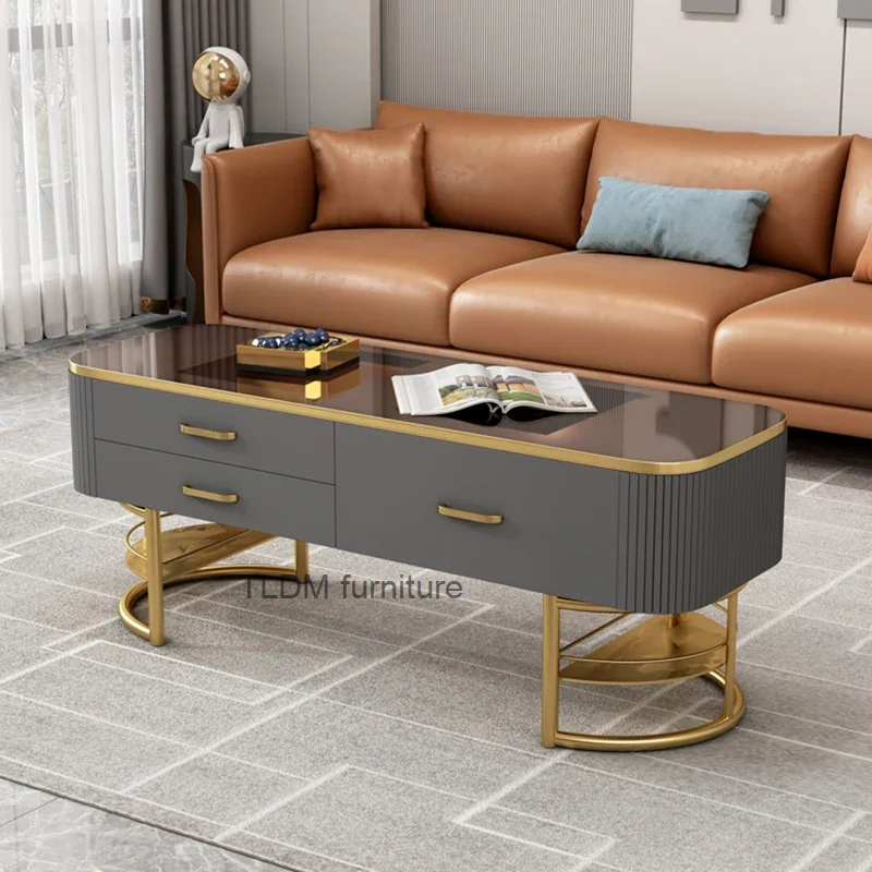 

Book Luxury Coffee Tables Living Room Nordic Glam Dressing Console Coffee Table Console Hall Tea Table Basse Service Tables