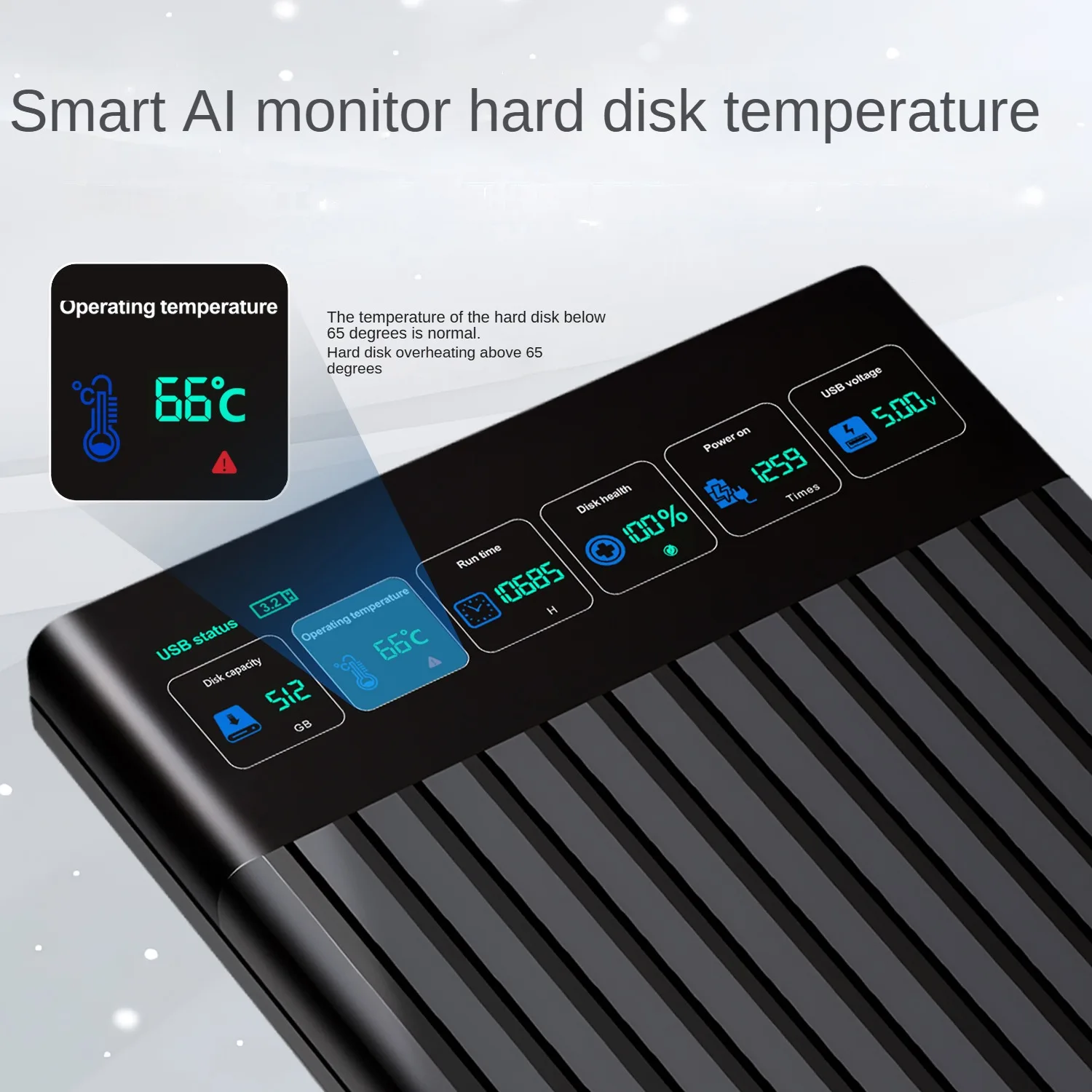 HDD Case SATA USB3.1 6Gbps Hard Disk Enclosure