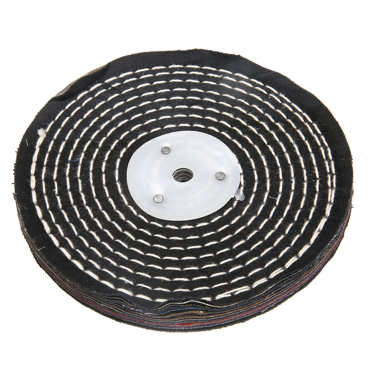 Diameter Choice Wide Polishing Mop  3 SECTION Stitched Cotton Buffing Wheel 