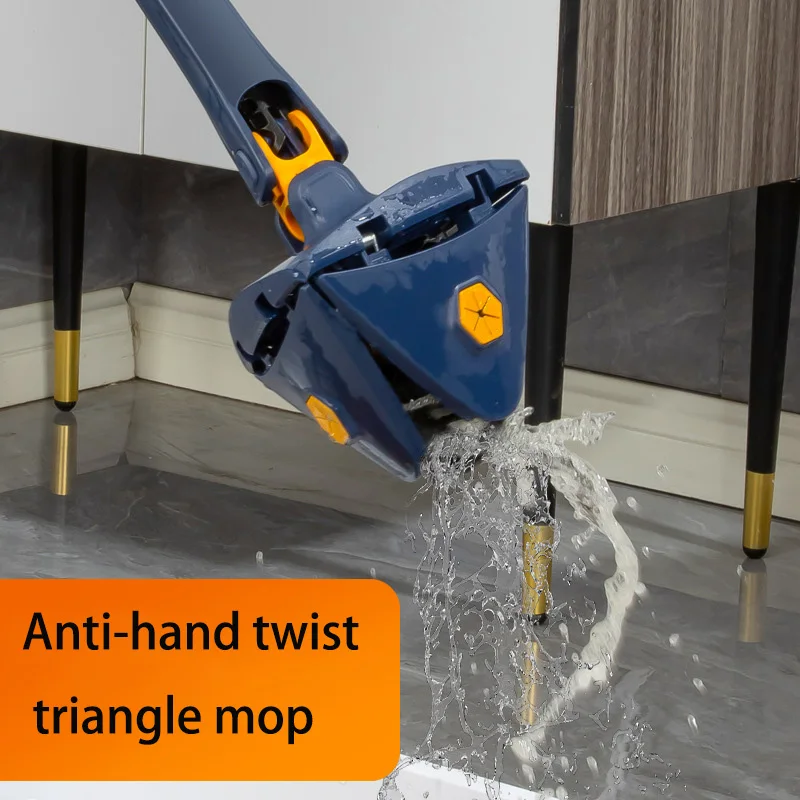 mops floor cleaning tools easy to drain Squeeze mop Household cleaning 360°  spin home Floor