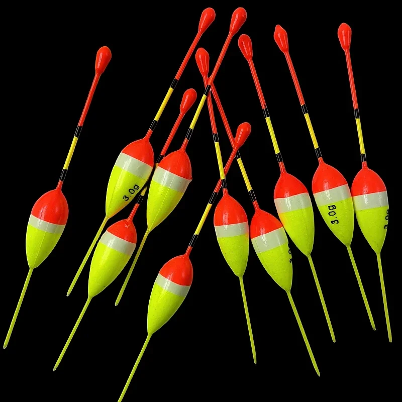 Fishing Float Set 10pc Professional Vertical Buoy Multifunction Lure Float Fishing Tackle For Carp Pesca