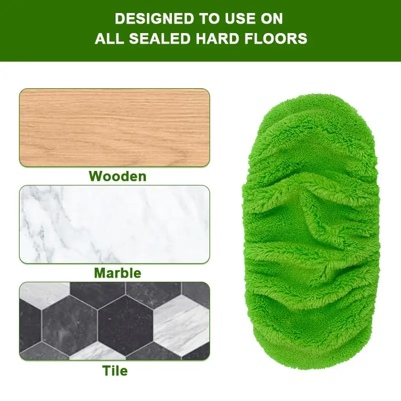 2pcs Flat Mop Replacement Cloth Cover Reusable Microfiber Cleaning Pad Mop Cloths for Swiffer Sweeper XL
