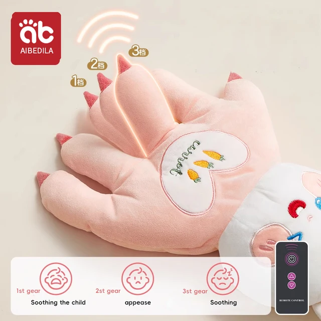 AIBEDILA Soothing Baby Sleep Aid Pillow Babies Soothing Palms Baby Sleep Aid Infant Calming Remote Control Hand Palms Toddler 3