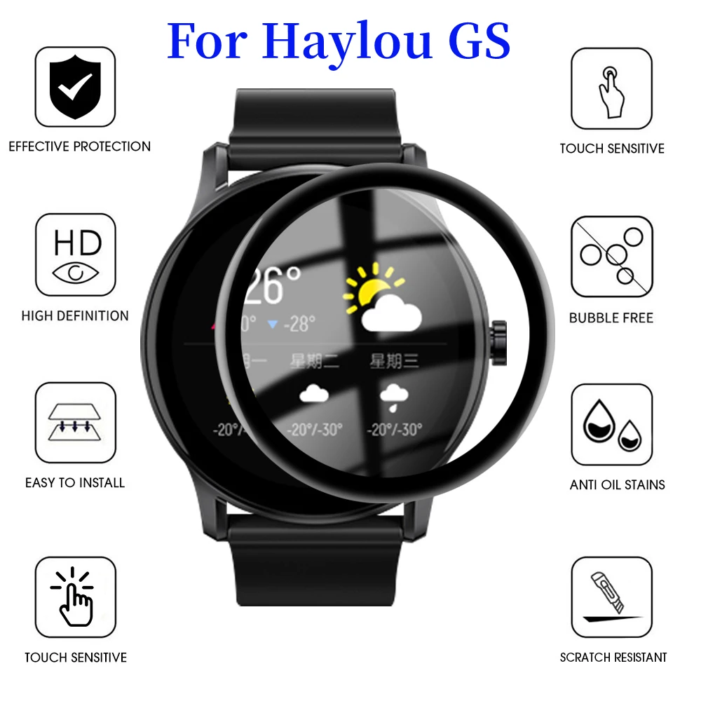 14pcs Soft Protective Film For Haylou Gs 3d Curved Screen Protector